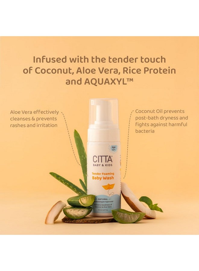 سيتا شامبو رغوي للأطفال، غسول جسم للأطفال وبلسم مرطب للأطفال عبوة من 3 عبوات 150 مل 150 مل و200 جم | خالية من المواد الكيميائية الضارة | معتمدة من أطباء الجلدية - Image 5