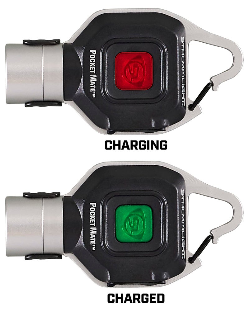 Streamlight فلاشلايت ستريملايت 73300 بوكيت ميت 325 لومن مع حلقة مفاتيح/قابلة للتعليق قابلة لإعادة الشحن عبر USB، فضي - Image 4