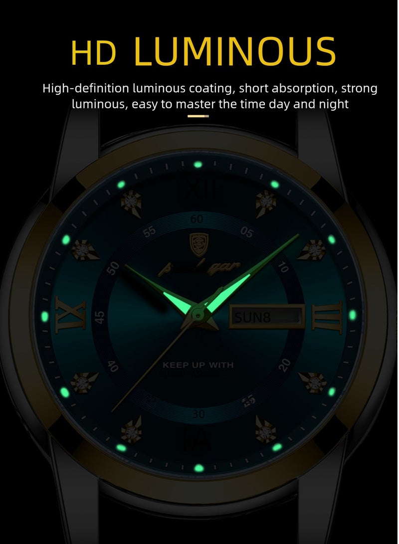 POEDAGAR Watches for Men ,Waterproof Luminous Men's Watch Quartz-Case 41mm - Image 4