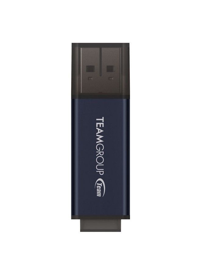 TeamGroup C211 128Gb Usb 3.2 Gen 1 3.1 3.0 Metal Made Of Aluminum Alloy Read 100Mb S Flash Thumb Drive Memory Stick Compatible With Computer Laptop Navy Blue Tc2113128Gl01  - Image 1