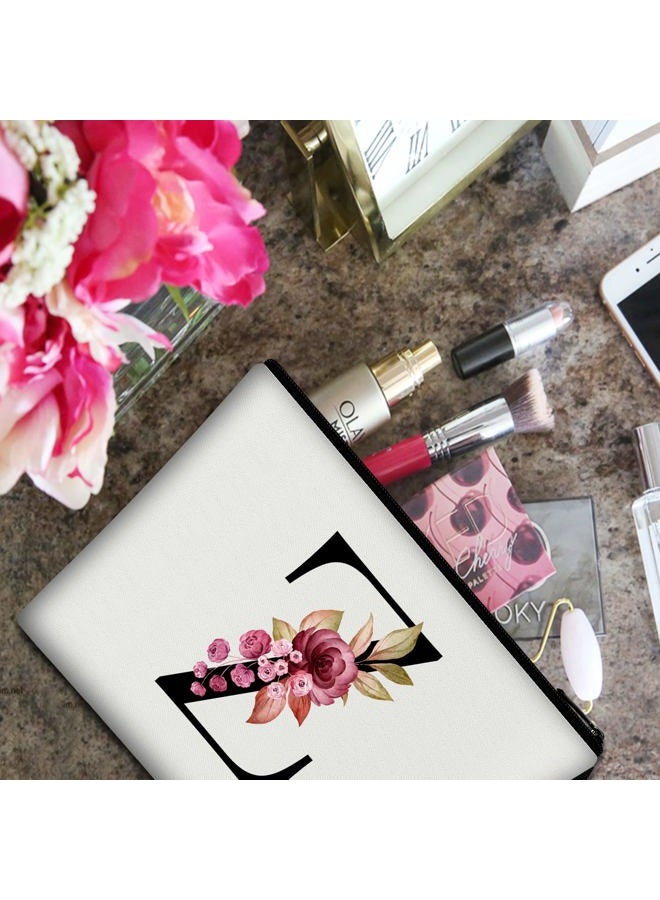Vavabox A-Z Personalized Makeup Bag, Birthday Gifts for Women Mom, Gifts for Best Friend, Bride Bridesmaid Cosmetic bag (Z, White) - Image 4