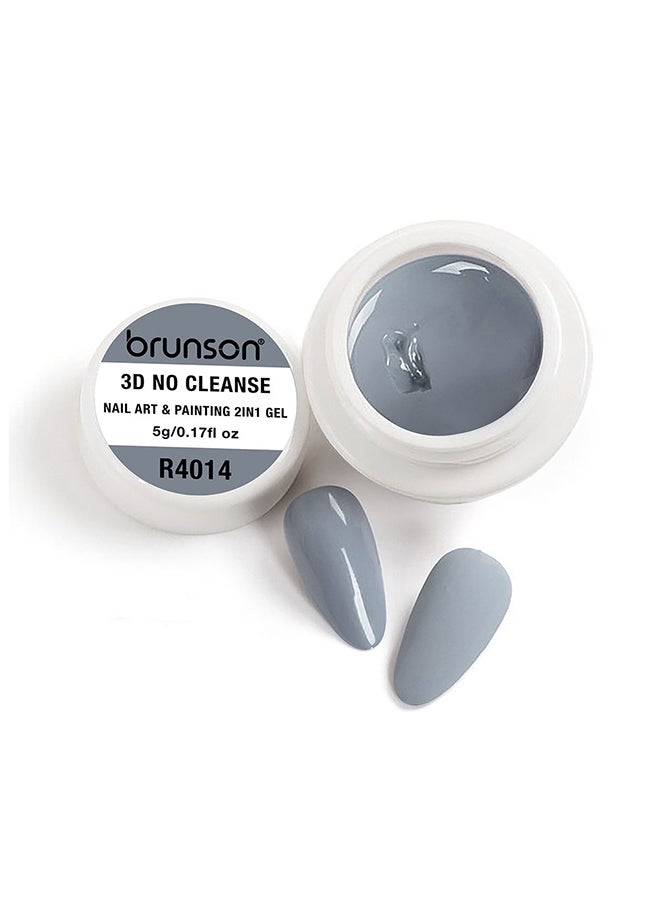 brunson Gel Paint 5g French Ombre Nail Art Soak Off UV LED Gel Polish For Manicure Pedicure Long Lasting 3D No Cleanse Nail Art 2 In1 Gel Creamy Painting Gel For 3d Sculpture Good Self Leveling Rich Pigment