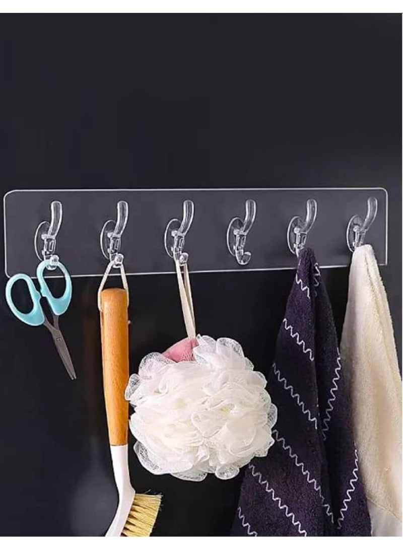 Flexible 6-Hook Clear Hanger  - Image 3