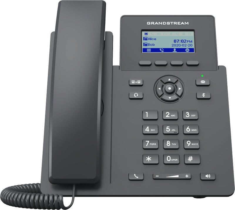 Grandstream GRP2601W 2 Lines, 2 SIP Accounts, 2.4 GHz WiFi 6 IP Phone (Power Adapter NOT Included) - Image 1