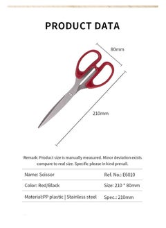 Deli 1-Piece Office Scissor 210mm Length Assorted Colours  - Image 4