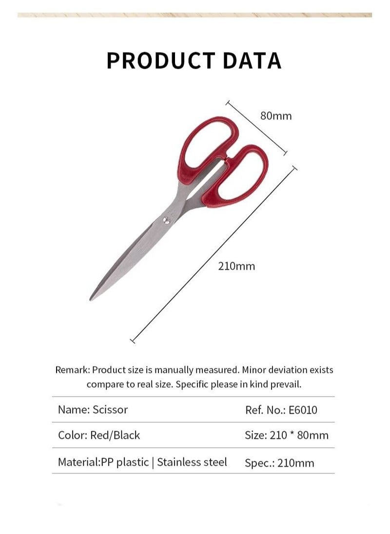 Deli - 1-Piece Office Scissor 210mm Length Assorted Colours - Image 1
