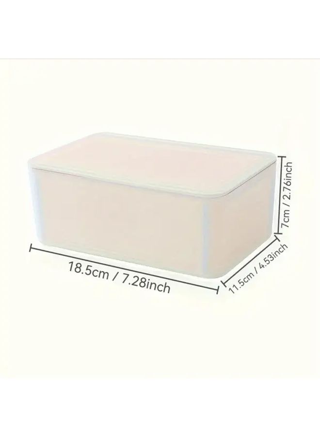 White Sealed Wet Tissue Box Dustproof Desktop Tissue Holder - Image 3
