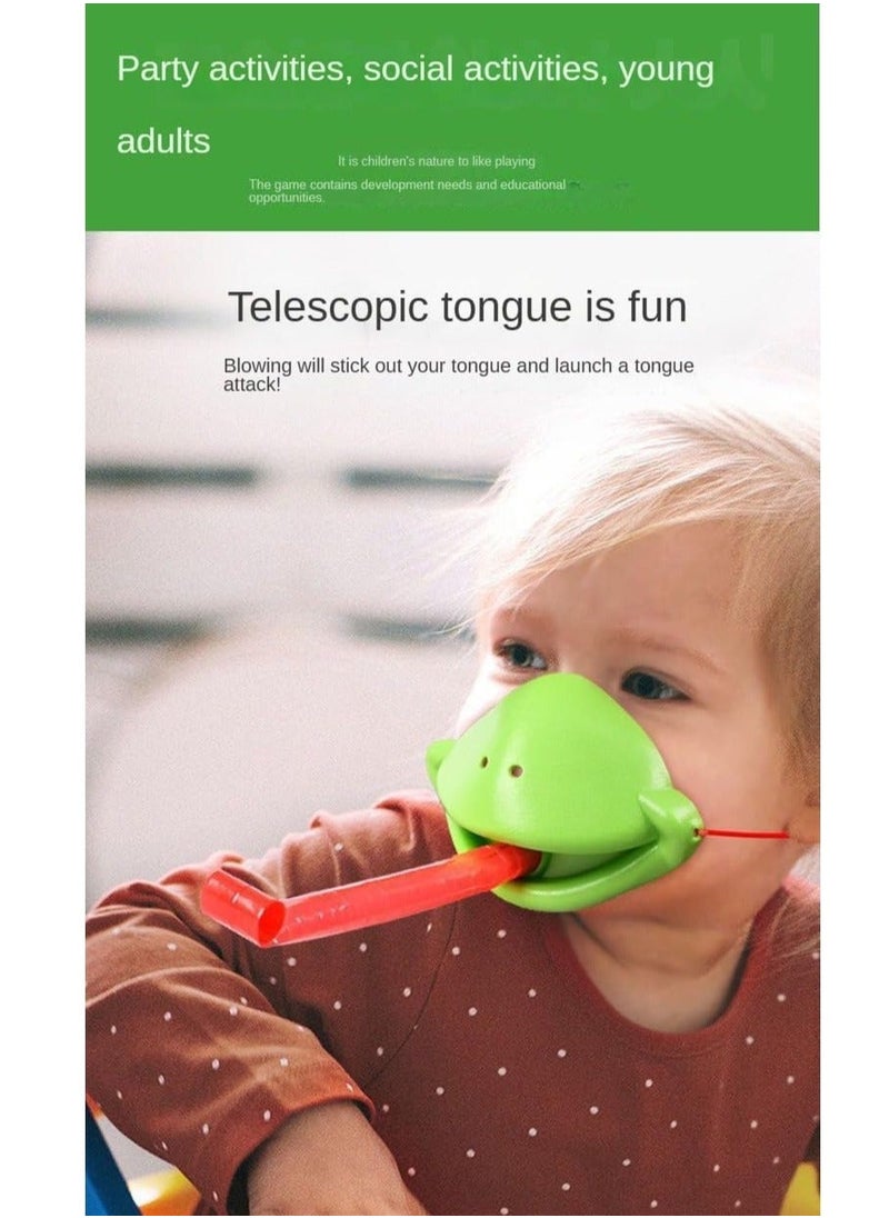 NIBEMINENT - Frog Tongue Game with Blowing air Two Pack Insect Cardboard Included, Multiplayer - Image 1