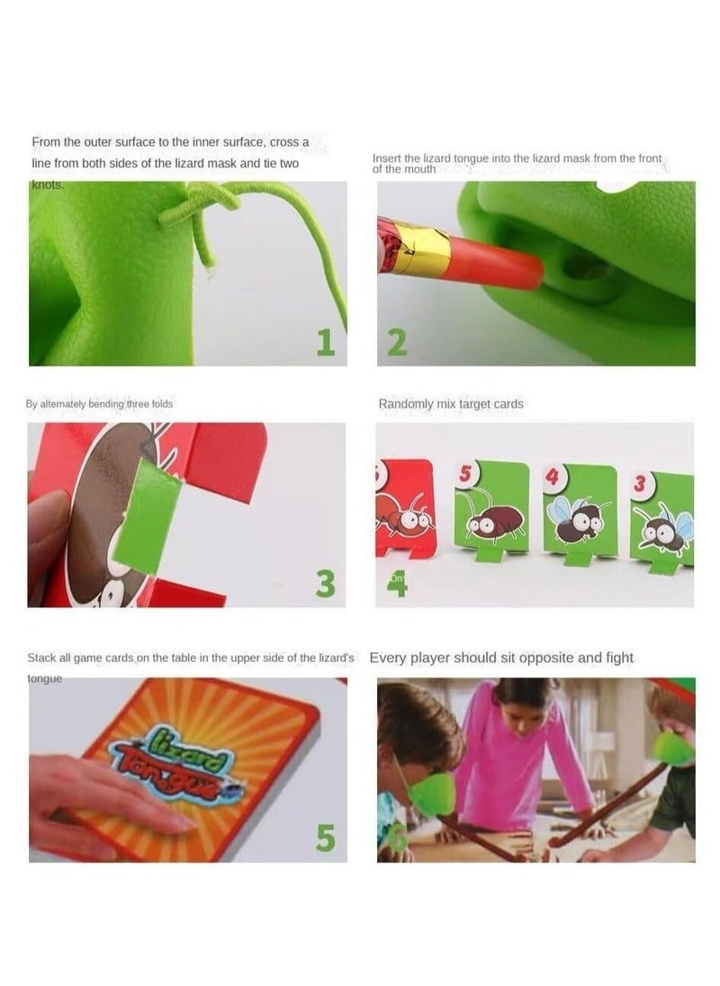 NIBEMINENT - Frog Tongue Game with Blowing air Two Pack Insect Cardboard Included, Multiplayer - Image 1