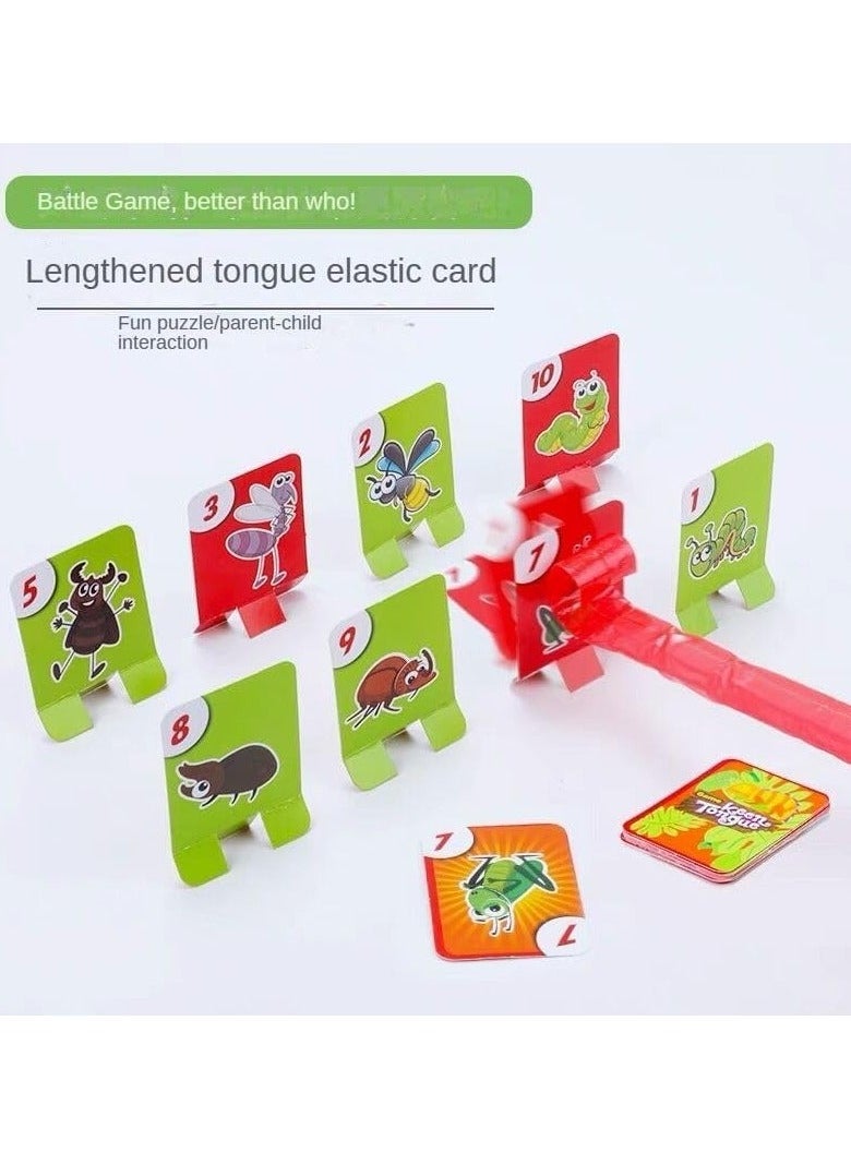 NIBEMINENT - Frog Tongue Game with Blowing air Two Pack Insect Cardboard Included, Multiplayer - Image 1