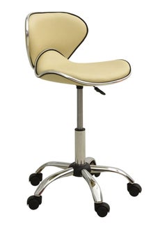 DubaiGallery Modern Kitchen Barstool Bar Chairs Round Velvet Seat with Backrest and Metal Legs, Breakfast Dining Stool for Kitchen Counter Comfy Bar Stool 1 Piece  - Image 2