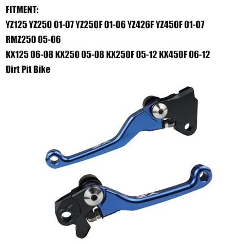 Adsspro Motorcycle Foldable Brake Clutch Lever Handle CNC Aluminum for YZ125 YZ250 0107 YZ250F 0106 YZ426F YZ450F 0107 RMZ250 0506 KX125 0608 KX250 0508 KX250F 0512 KX450F 0612 Dirt Pit Bike - Image 3