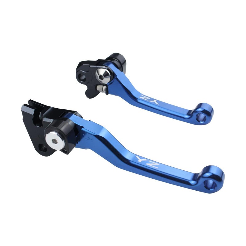 Adsspro Motorcycle Foldable Brake Clutch Lever Handle CNC Aluminum for YZ125 YZ250 0107 YZ250F 0106 YZ426F YZ450F 0107 RMZ250 0506 KX125 0608 KX250 0508 KX250F 0512 KX450F 0612 Dirt Pit Bike - Image 2
