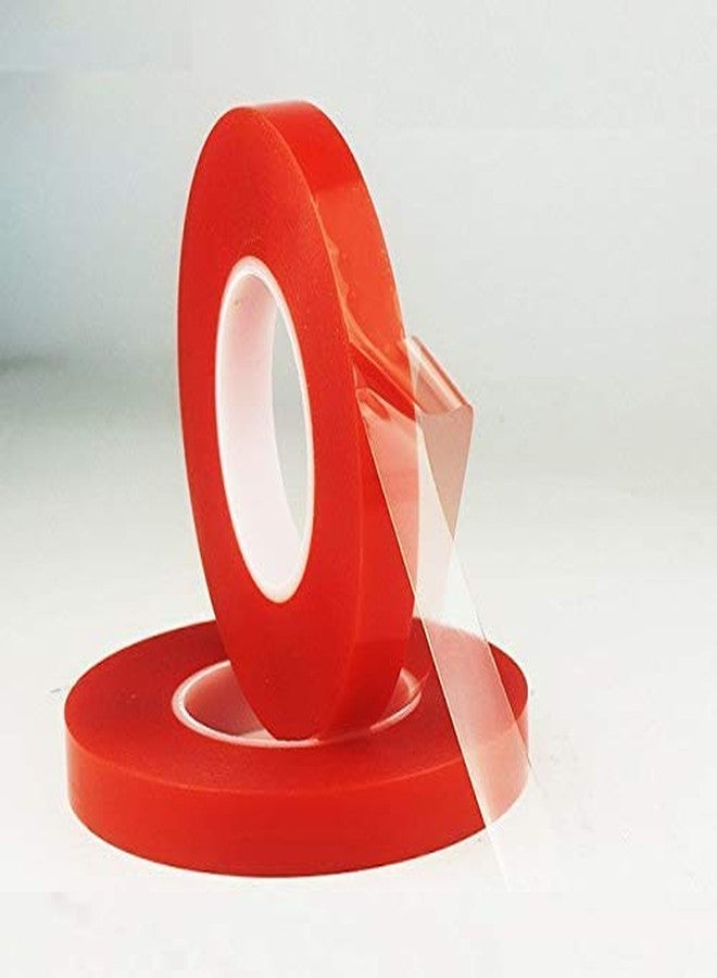 BLUSHIA Double Sided Transparent Tape For Hair Patch and Toupee (Red, Width 1" Inch, Length 25 m) - Image 1