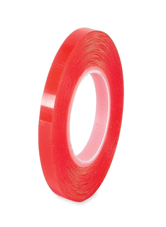 BLUSHIA Double Sided Transparent Tape For Hair Patch and Toupee (Red, Width 1" Inch, Length 25 m) - Image 3