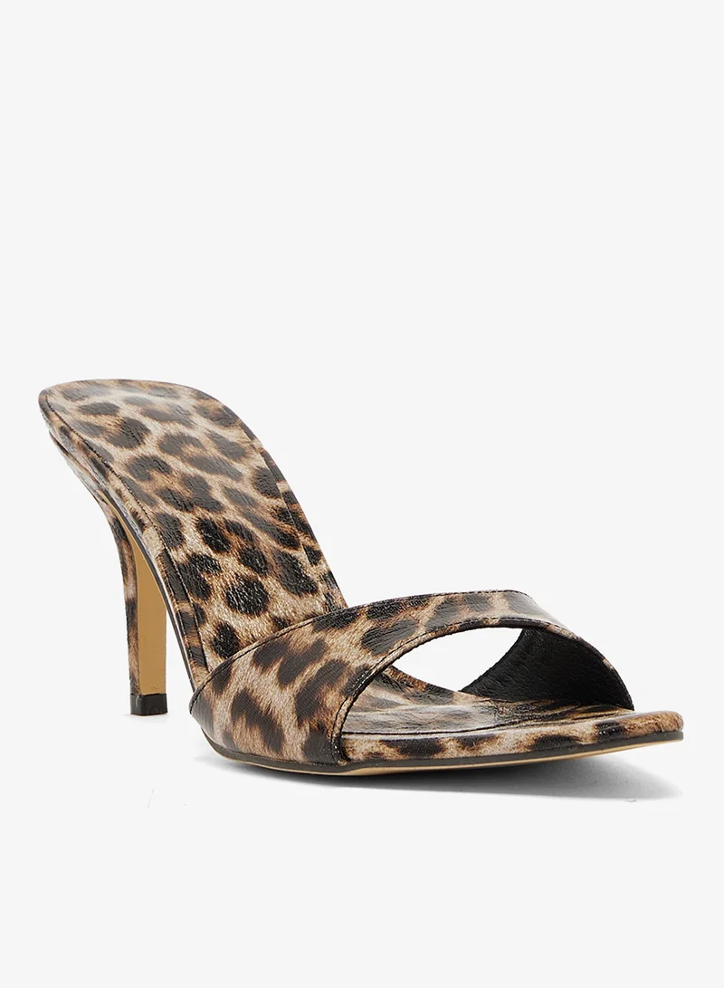 ELLA Leopard Print Heeled Sandal