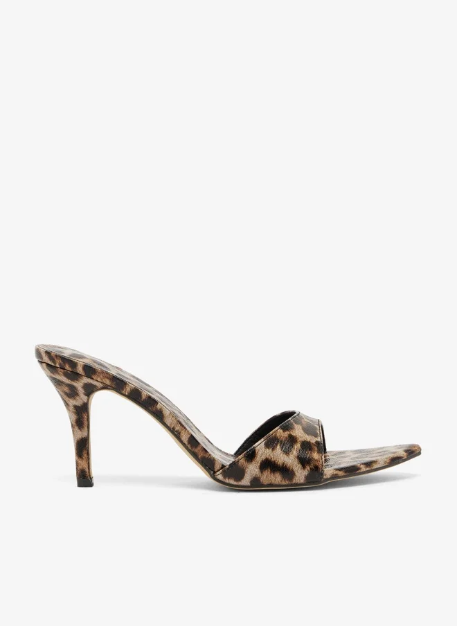 ELLA Leopard Print Heeled Sandal