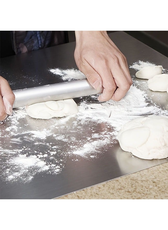 هومستر 1PC 304 ألواح قطع الفولاذ المقاوم للصدأ للمطبخ ولوحة قطع السجاد ولوحة قطع المعادن للحوم والفواكه والخضراوات والخبز ولوحات القطع الصغيرة - Image 2