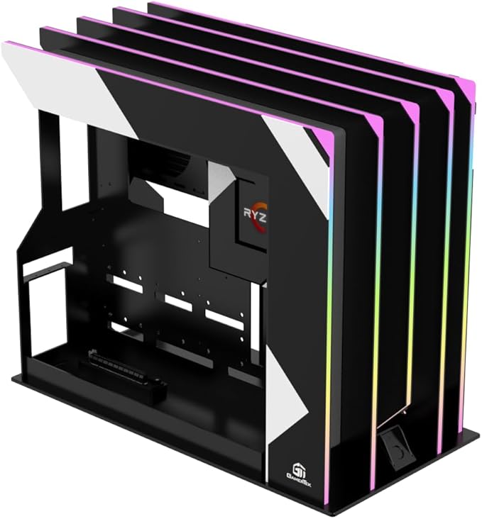 GamerTek Helix Gaming PC Case - Black - Image 1