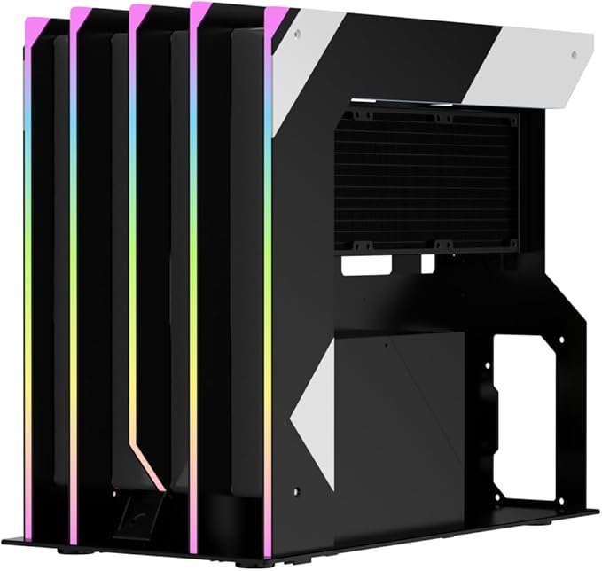 GamerTek Helix Gaming PC Case - Black - Image 3