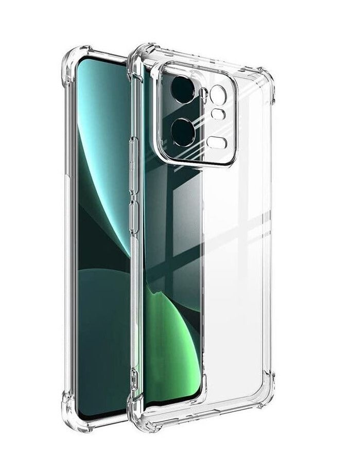 Houmt Xiaomi 13 Pro Clear Case Zero Fingerprints Anti-scratch Back Cover Slim and Soft Bumper TPU Full Coverage Drop Proof for Xiaomi 13 Pro  - Image 5