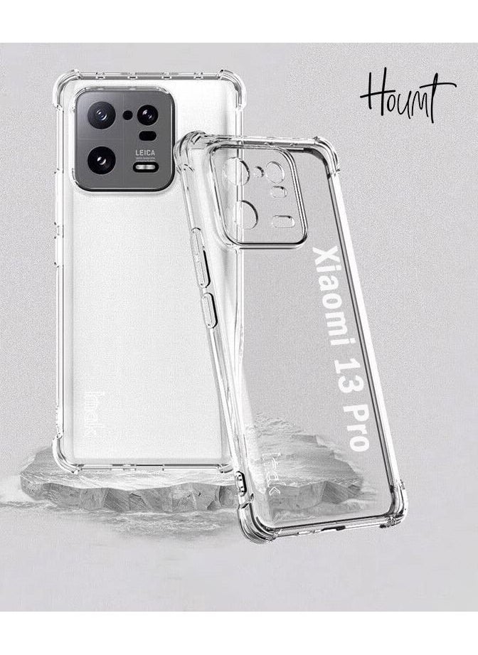Houmt Xiaomi 13 Pro Clear Case Zero Fingerprints Anti-scratch Back Cover Slim and Soft Bumper TPU Full Coverage Drop Proof for Xiaomi 13 Pro  - Image 1
