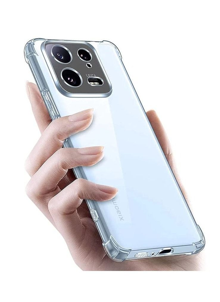Houmt Xiaomi 13 Pro Clear Case Zero Fingerprints Anti-scratch Back Cover Slim and Soft Bumper TPU Full Coverage Drop Proof for Xiaomi 13 Pro  - Image 2