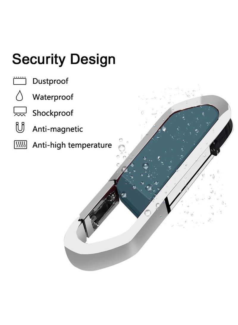 AROAQ USB Flash Drive, Portable Metal Thumb Drive with Keychain, USB 2.0 Flash Drive Memory Stick, Convenient and Fast Pen Thumb U Disk for External Data Storage, (1pc 128GB Red) - Image 2