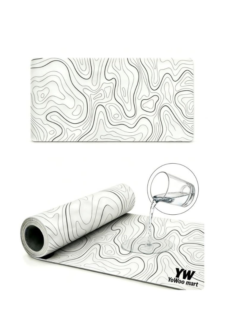 لوحة ماوس مقاومة للماء للألعاب – لوحة ماوس كبيرة ممتدة مانعة للانزلاق للاعبين، سطح دقيق، تصميم متين، لوحة ماوس لأجهزة الكمبيوتر المحمولة للألعاب، لوحة ماوس كبيرة للمكتب، لوحة مفاتيح الكمبيوتر الشخصي مانعة للانزلاق 800 * 300 * 3 مم، سماكة أكبر، حصيرة مطاطية للطاولة، حواف مصممة للماوس ولوحة المفاتيح، للألعاب في المنزل والمكتب. - Image 1