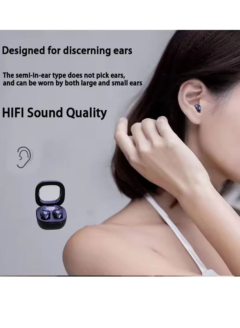 caijin Smallest Invisible Mini Earbuds Wireless Bluetooth, Low Profile Micro Tiny Discreet Hidden Earbuds for Work, Small Headphones, Invisible Sleep Wireless Earphone IPX5 Waterproof for Small Ear Canals - Image 4