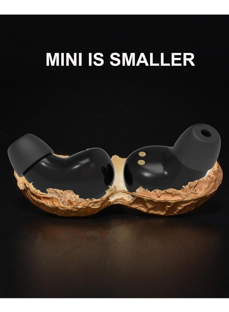 caijin Smallest Invisible Mini Earbuds Wireless Bluetooth, Low Profile Micro Tiny Discreet Hidden Earbuds for Work, Small Headphones, Invisible Sleep Wireless Earphone IPX5 Waterproof for Small Ear Canals - Image 3