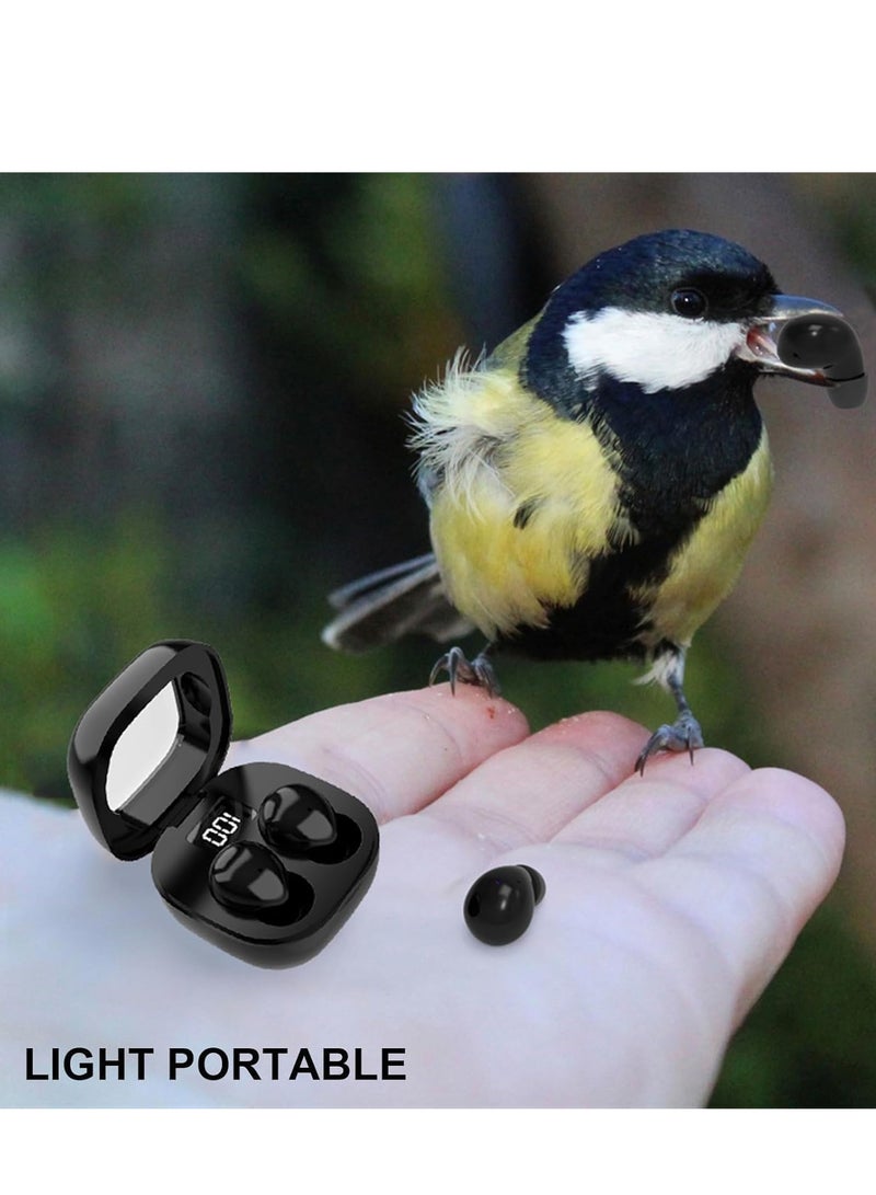 caijin Smallest Invisible Mini Earbuds Wireless Bluetooth, Low Profile Micro Tiny Discreet Hidden Earbuds for Work, Small Headphones, Invisible Sleep Wireless Earphone IPX5 Waterproof for Small Ear Canals - Image 5