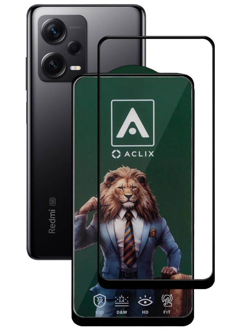 ACLIX Antistatic ESD Dustproof Premium Quality High Definition Tempered Glass Screen Protector Designed For Xiaomi Redmi Note 12 Pro - Image 1