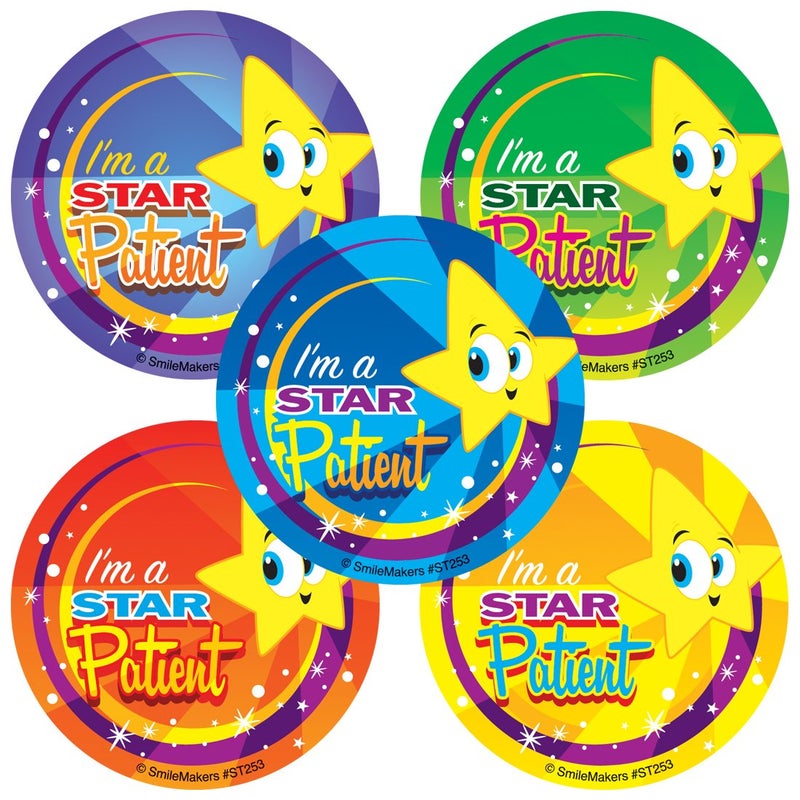 SmileMakers Star Patient Stickers Prizes and Giveaways 100 per Pack - Image 3