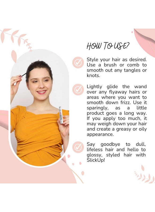 SLICKUP SLICKUP Anti Flyaway Hair Wand, Hair Finishing Stick for Frizzy Hair, Sleek Hair Stick for Women, Flyaway Hair Stick, Hair Stick for Women, Baby Hair Fixer, Hair Setting & Fixing Stick for Smooth Styling  - Image 5