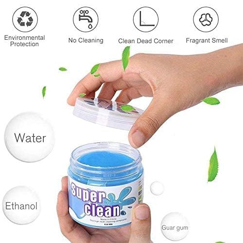 ZUBAT ZUBAT Cleaning Jelly Laptop Cleaner Glue for Car Gel Windows Super Magic Multipurpose AC Vent Interior Dust Detailing Putty Kit Universal Interior Keyboard Grill Electronics Remover Soft  - Image 5