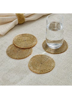 Home Box Blaze Beaded 4-Piece Coaster Set 10 X 10 Cm  - Image 1
