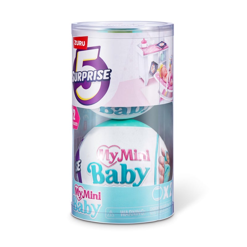 5 Surprise My Mini Baby Series 1 (2 Pack) by ZURU, Collectible Mystery Capsule, Toy for Girls, Realistic Miniature Baby, Playset and Accessories - Image 2