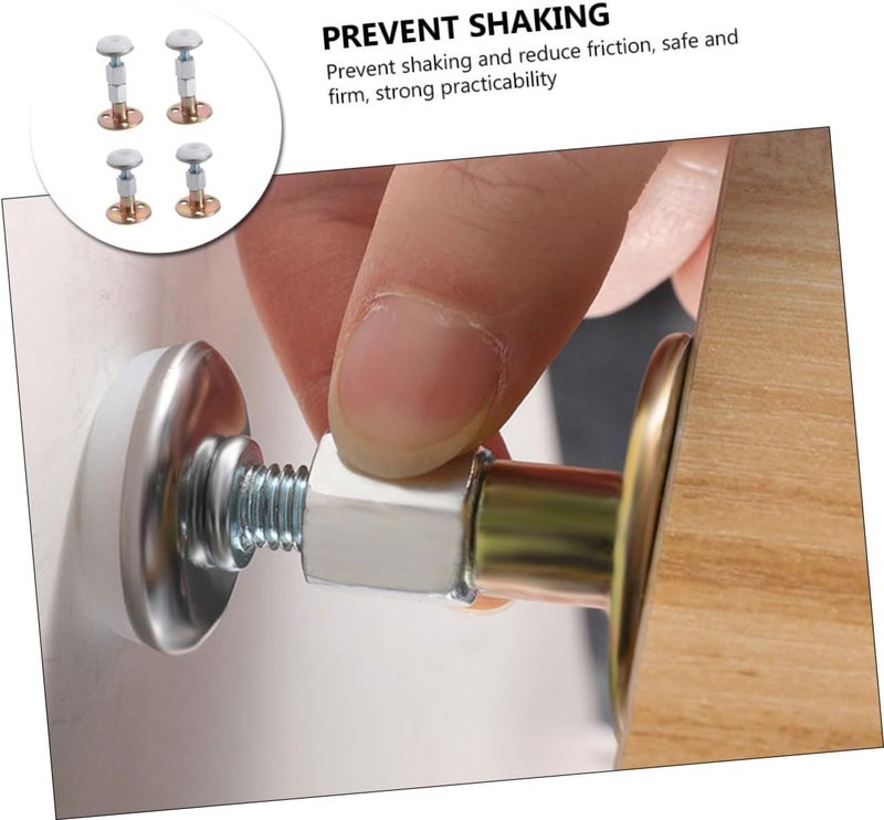 ULTECHNOVO 4pcs Adjustable Bed Frame Stabilizer Tools Bed Board Fixator Anti-Vibration Design Easy to Install - Image 4