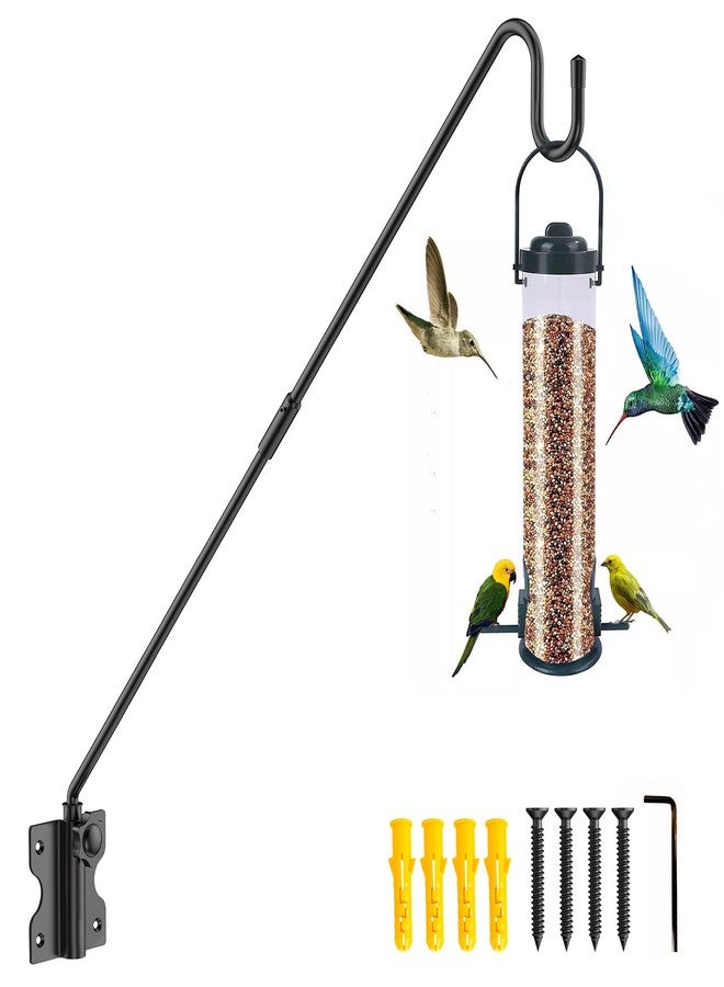 HOBITSTARX Wall Mount Heavy Duty Deck Hook-28 Inch Extended Reach Plant Hangers Outdoor -Bird Feeder Hanger for Deck Railing-Fence Plant Bracket Hooks for Hanging Hummingbird Feeders,Lanterns, More - Image 1