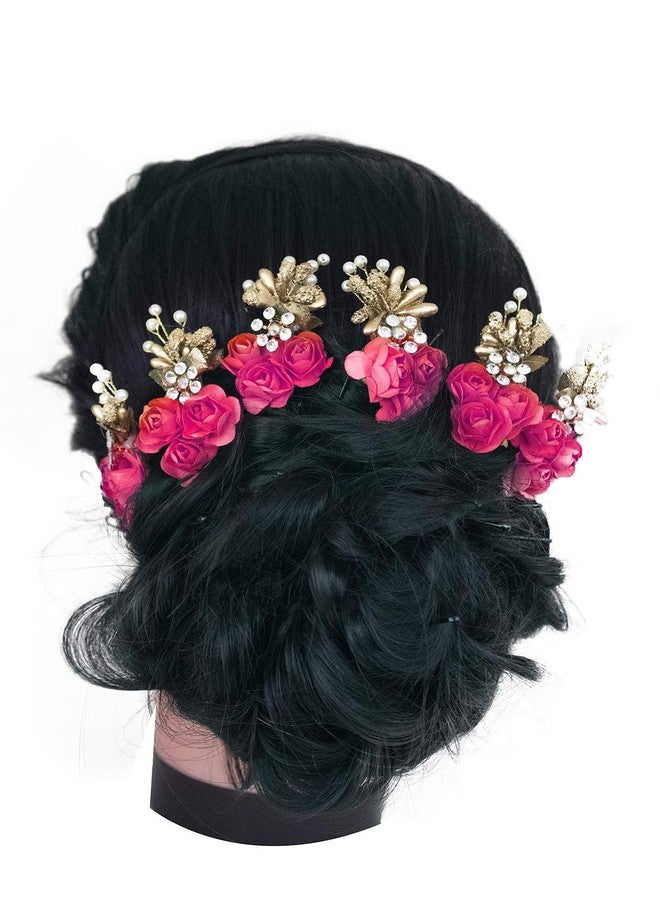 غلان مجموعة أدوات تصفيف الشعر من جلان للنساء والفتيات، لون وردي، 6 قطع، عبوة واحدة - Image 5