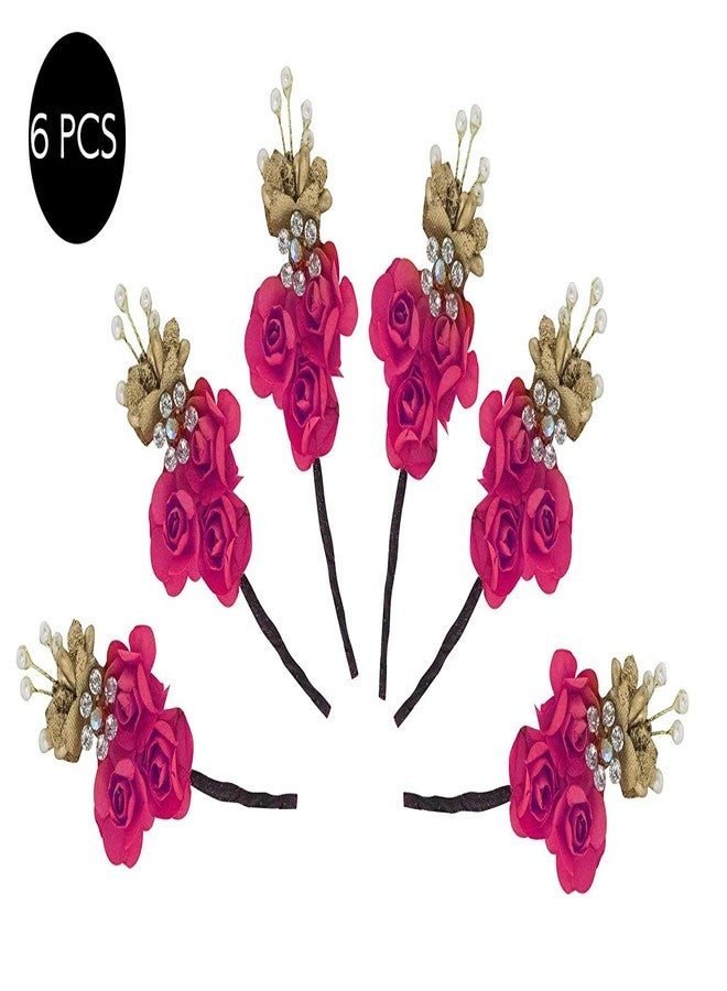 غلان مجموعة أدوات تصفيف الشعر من جلان للنساء والفتيات، لون وردي، 6 قطع، عبوة واحدة - Image 3