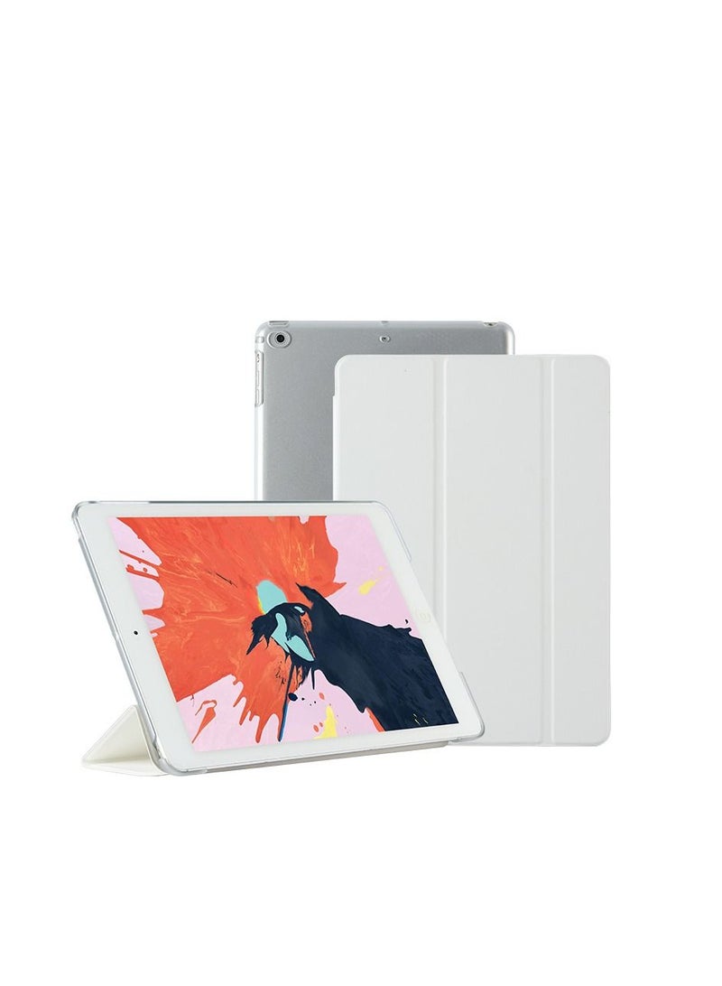 Loquat White iPad Three Fold Intelligent Sleep Hard Shell