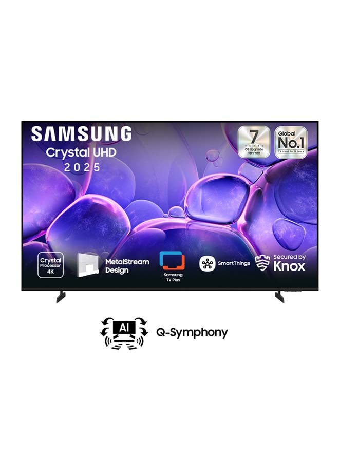 43 Inch UHD TV, 4K Upscaling, Secured by Knox, Free contents by TV Plus, Operating System Tizen, 60Hz, Model Year 2025, 2 Year Warranty, UA43U8000FUXSA Black