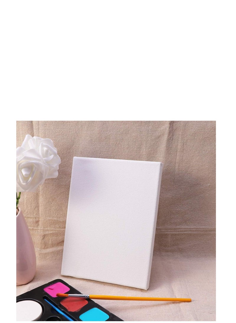 Terabyte Stretched White Blank Canvas Artist Canvas Board Wood Painting Panel Boards for DIY Drawing 10 Pcs - Image 3