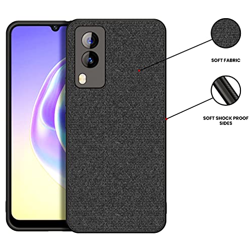 Kapa Soft Full Fabric Protective Back Case Cover for Vivo V21E (5G) (Black) - Image 3