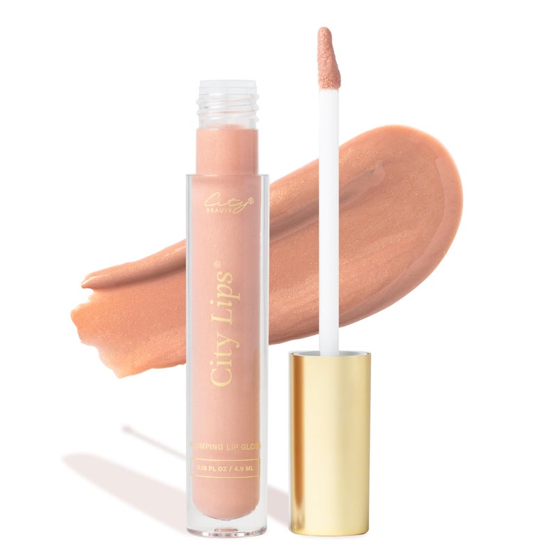 City Beauty City Lips Plumping Lip Gloss Tokyo Kiss  HighShine Gloss for Fuller YoungerLooking Lips  Hydrating  Smoothing Lip Treatment Hyaluronic Acid