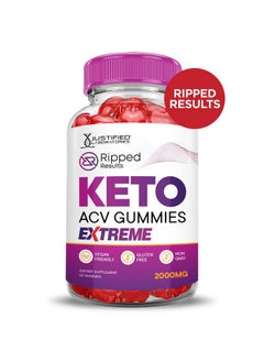 Health & Household (2 Pack) Ripped Results Keto Acv Gummies Extreme 2000Mg Ripped Results Keto Gummies Apple Cider Vinegar Formulated With Pomegranate Beet Juice Powder B12 Vegan Non Gmo 120 Gummys  - Image 2