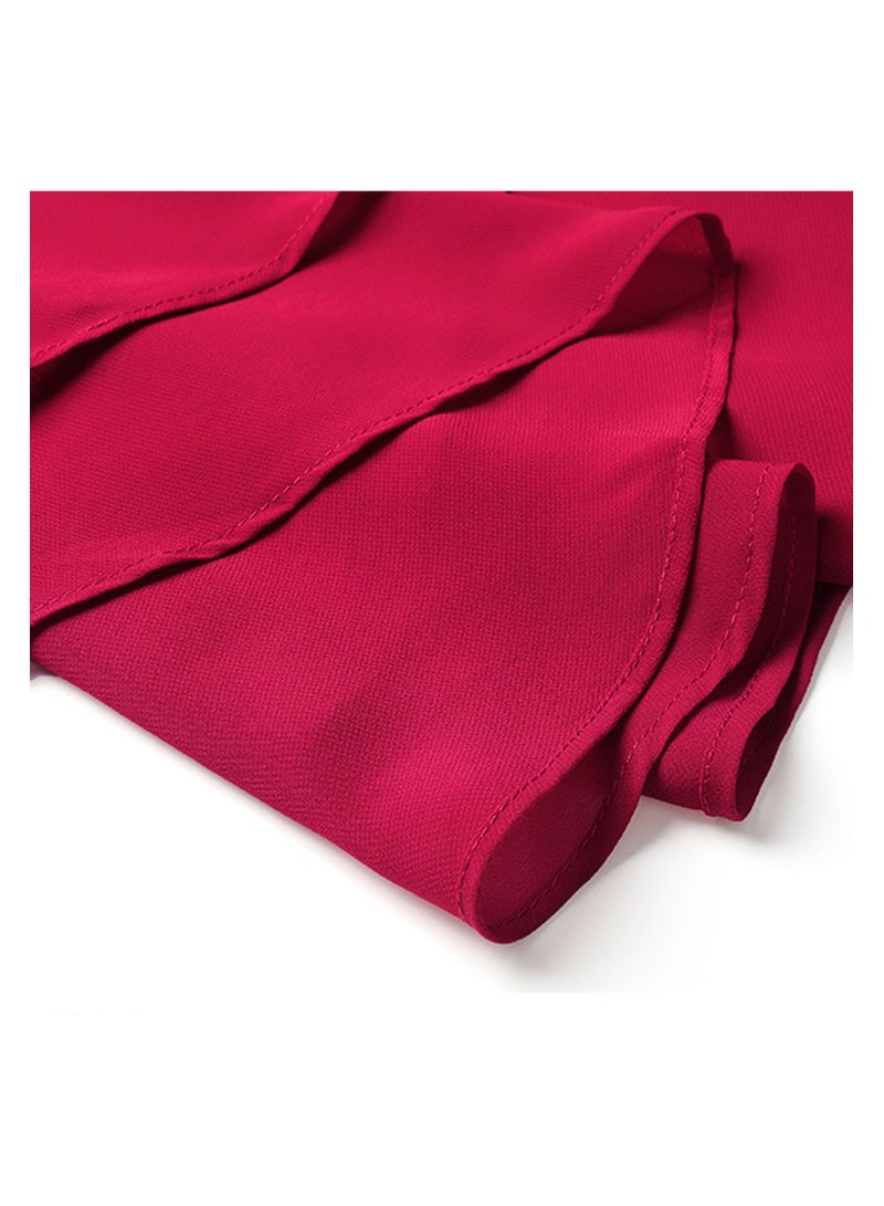 تنورة باليه رقص باليه شيفون للنساء/الفتيات، تنورة ملفوفة بخصر قابل للتعديل - Image 2