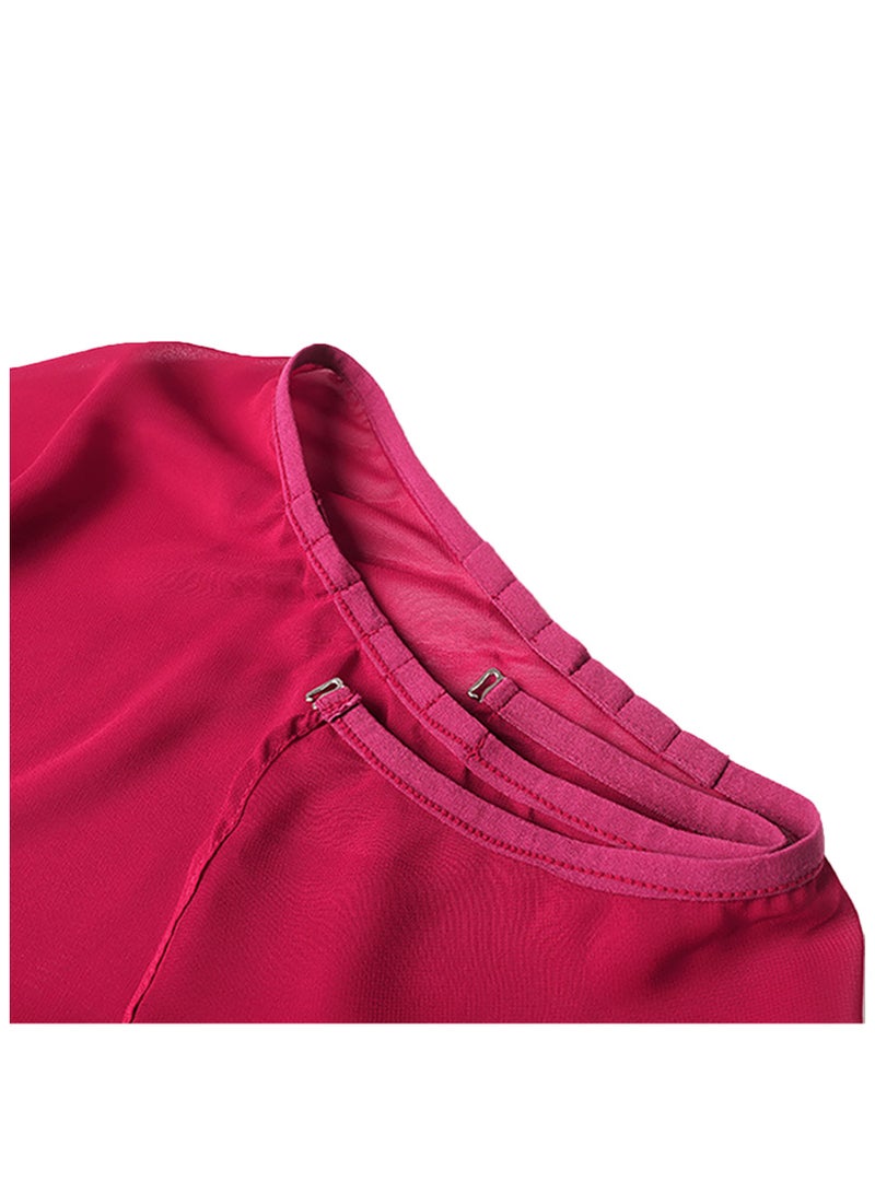 تنورة باليه رقص باليه شيفون للنساء/الفتيات، تنورة ملفوفة بخصر قابل للتعديل - Image 5